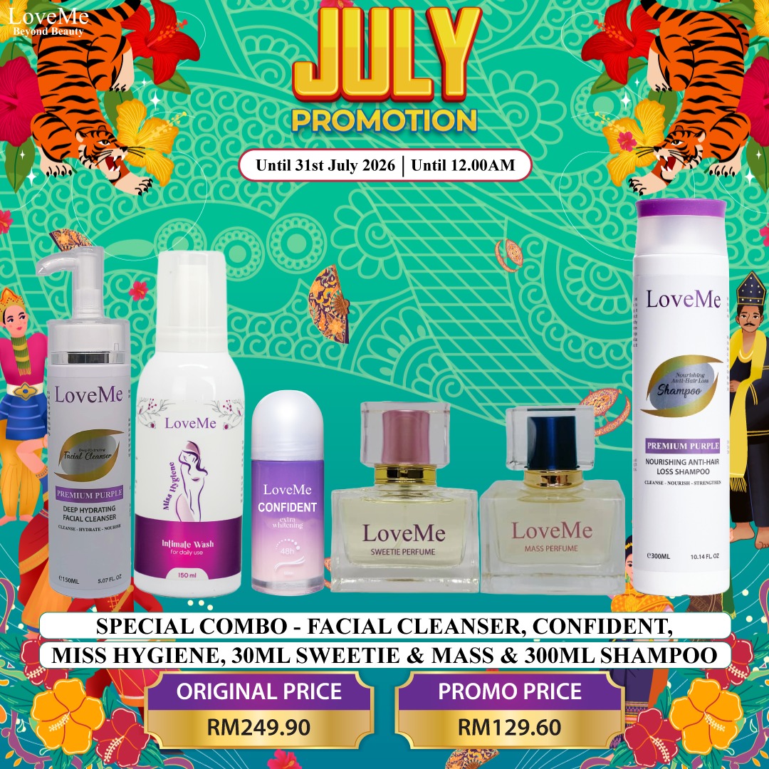 SPECIAL COMBO - FACIAL CLEANSER, CONFIDENT, HYGIENE, 30ML SWEETIE & MASS AND 300ML SHAMPOO,