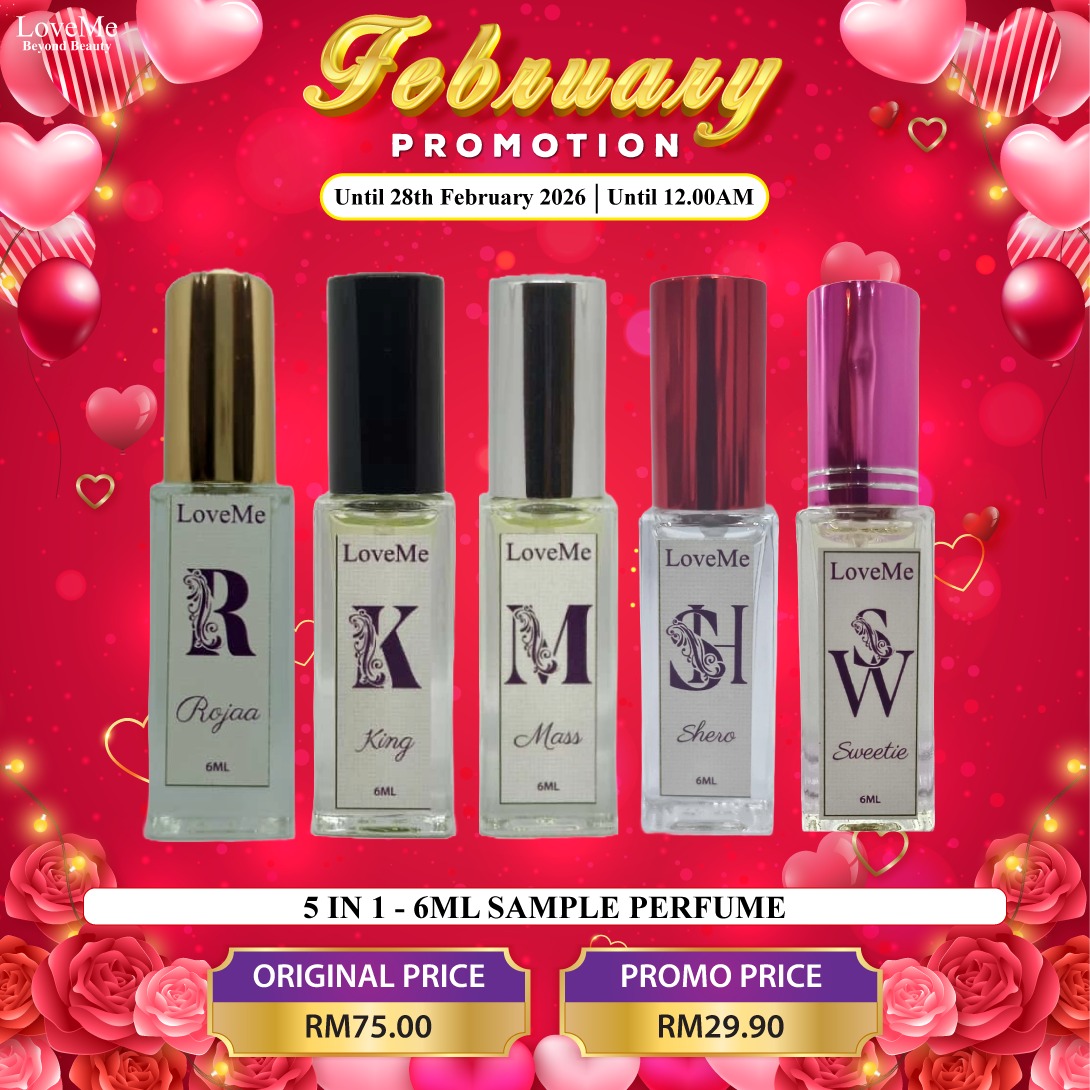 5 IN 1 - 6ML PERUME - KING, ROJAA, MASS, SHERO & SWEETIE